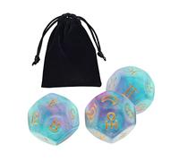 CoudarTitie Juego de 3 Dados con Símbolos, Dados de Colección para Accesorios de Juegos de rol, Estilo a, Individual