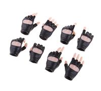 CoudarTitie Juego de 4 Pares de Manos para Figuras Femeninas de 12 Pulgadas, Negro con Mano de Piel Ligero