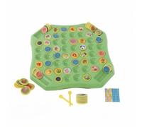 CoudarTitie Juego de Memoria Infantil Juego de Mesa Juego de Correspondencia Juego Educativo con 52 Fichas y Cuatro Lápices de, Grande 28.3 3.5 28.3cm, Tema De Animales con 4 Bolígrafos