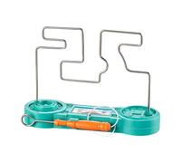 CoudarTitie Juguete Eléctrico Laberinto Rompecabezas Educativo Interactivo de PP Portátil con Alarma de Luz Apto para Niños en Celebraciones Escuela 20cm, 17 Cm X 5 Cm X 13 Cm