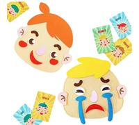CoudarTitie Juguete para La Exploración de Las Emociones: Set de Pegatinas de para Niños, Graso