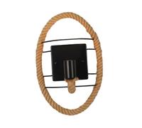 CoudarTitie Lámpara de Pared Decorativa Vintage con Elementos de Cáñamo Hierro para Iluminación Interior Comedor Dormitorio Balcón Pasillo Hogar, Estilo b