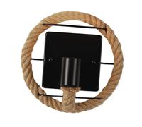 CoudarTitie Lámpara de Pared Decorativa Vintage con Elementos de Cáñamo Hierro para Iluminación Interior Comedor Dormitorio Balcón Pasillo Hogar, estilo a