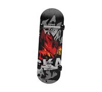 CoudarTitie Mástil de Guitarra, Mini Patineta de, Coleccionable, Novedad, Regalo de Cumpleaños, Movimiento, Juguete, Llama Negra
