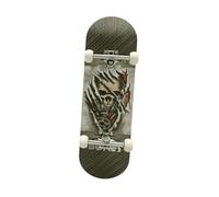 CoudarTitie Mástil de Guitarra, Mini Patineta de, Coleccionable, Novedad, Regalo de Cumpleaños, Movimiento, Juguete, Cráneo Negro