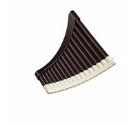 CoudarTitie Musical Flute Panpipes para Entusiastas de la Música Instrumento de Viento en con Plug Fijo para Afinación y Embocadura Sencilla Adecuado para, Negro
