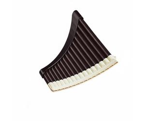 CoudarTitie Musical Flute Panpipes para Entusiastas de la Música Instrumento de Viento en con Plug Fijo para Afinación y Embocadura Sencilla Adecuado para, Negro