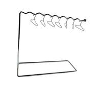 CoudarTitie Perchero para Muñecas con Colgador y Estante Organizador Accesorio de Armario Rack Miniatura para Ropa Mueble Decorativo para Dormitorio de Muñecas, 13 Perchas Doradas