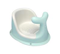 CoudarTitie Silla de Baño para Bebé Antideslizante Plegable Respaldo Alto Y Asiento Blando con Orificios de Ventilación Ventosas Y Estructura Compacta Ap, VERDE
