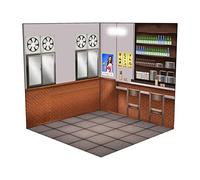 CoudarTitie Soporte de Exhibición Fondo Gabinete en Miniatura Vitrina Coche de Juguete Escena Barbacoa Tienda Modificada Diorama Edificio Ensamblaje de Espuma GRU