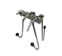 CoudarTitie Soporte de Platillo Stand Soporte Pie Brazo Montura con Estructura Metálica de Tubo Bloque Rectangular Altura y Ángulo Ajustables Pies con Goma