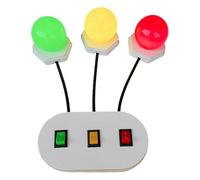 CoudarTitie Tablero Sensorial Interruptor Luz para Niños con Accesorios de Lámpara Juguete Educativo de Aprendizaje Temprano Desarrollo de Habilidades Motoras