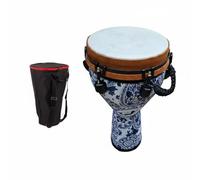 CoudarTitie Tambor Acústico para Percusión Manual Cuero Legítimo Personalizable Fácil de Usar Adecuado para Ensayos Clases y Actividades Estudiantiles, Oveja De Porcelana