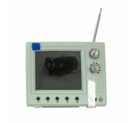 CoudarTitie Televisor Miniatura Estilo Retro Compacto, Miniatura Televisor con Almacenamiento 8 GB, Listo para Exhibir, Escenas a Escala Reducida, Verde