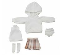 CoudarTitie Vestido para Muñeca 1/6 Ropa Traje Conjunto de Tela Delicada Duradera Estilos Variados como Sudadera Uniforme y Vestido Adecuado para Fotografía Vitrinas Juego de Roles , Yf6-849