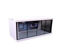 CoudarTitie Vitrina de Exhibición Coleccionable a Escala 1:64 para Estacionamiento, con Protector de Exhibición de Autos de Metal Fundido con LED Incorporado para, tecnología del Coche