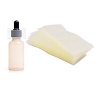 Coufce 500 bandas termocontraíbles transparentes, sellos retráctiles perforados, tamaño de 1.3 x 3.3 pulgadas para botellas, tubos y cuentagotas