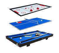 Cougar 3 en 1 Mesa de juego multifuncional en azul | Mini mesa de juego multifuncional | Multigame