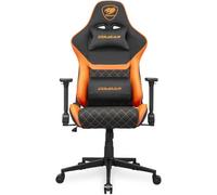 COUGAR Armor One V2 F - Silla para Juegos, Superficie de Tela Tejida, reposabrazos Plegables 4D, reclinable de 155°, Ajuste de Altura de elevación de pistón, Soporte de Peso de hasta 120 kg, Color