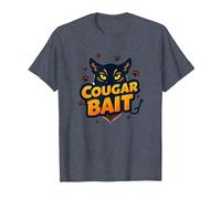 Cougar Bait: Humor Ingenioso de los Cazadores de Mujeres Mayores Camiseta, Hombre, Azul Jaspeado, S