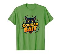 Cougar Bait: Humor Ingenioso de los Cazadores de Mujeres Mayores Camiseta, Hombre, Hierba, XL