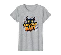Cougar Bait: Humor Ingenioso de los Cazadores de Mujeres Mayores Camiseta, Mujer, Gris Jaspeado, 3XL
