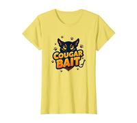 Cougar Bait: Humor Ingenioso de los Cazadores de Mujeres Mayores Camiseta, Mujer, Limón, L