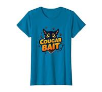 Cougar Bait: Humor Ingenioso de los Cazadores de Mujeres Mayores Camiseta, Mujer, Zafiro, L