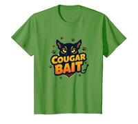Cougar Bait: Humor Ingenioso de los Cazadores de Mujeres Mayores Camiseta, Niños, Hierba, 10 años