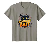 Cougar Bait: Humor Ingenioso de los Cazadores de Mujeres Mayores Camiseta, Niños, Pizarra, 6 años