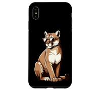 Cougar con gafas de sol - Divertido gato grande zoológico animal lindo Carcasa para iPhone XS Max