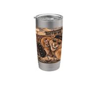 Cougar Corriendo Back RB Selfie Vintage Escuela Universidad Mascota Vaso térmico de acero inoxidable de doble pared