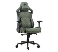 Cougar Defensor S, Soporte Lumbar, reposabrazos Plegables 4D, Capacidad de Carga de hasta 150 kg, Silla de Gaming (Verde ejército)