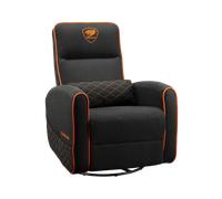 Cougar Fidom Gaming Sofá: Soporte específico para el cuerpo, tapicería de lino de imitación, acolchado especializado, roca, reclinable y giratorio, soporte lumbar, se mantiene en el bolsillo