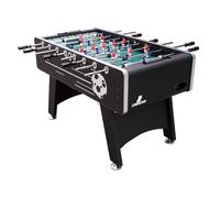 Cougar Futbolin arena en negro | Con 4 balones y contador de puntos | De interior para ninos y adultos | Dimensiones 141x75x88 cm