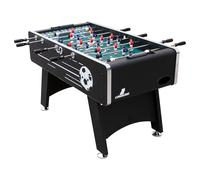 Cougar Futbolin arena negro con barras telescopicas | Con 4 balones y contador de puntos |De interior para ninos y adultos | 141x75x88 cm