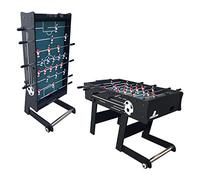 Cougar Futbolin Scorpion Kick | Plegable en Negro con 2 balones y Contador de Puntos | De Interior para ninos y Adultos | Dimensiones 122x61x80 cm-