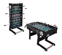 Cougar Futbolin Scorpion Kick | Plegable en Negro con 2 balones y Contador de Puntos | De Interior para ninos y Adultos | Dimensiones 122x61x80 cm-
