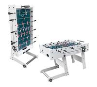 COUGAR Futbolín Scorpion Kick TS en Blanco | Futbolin de Mesa Plegable en Negro con 2 balones y Contador de Puntos | Futbolín de Interior para niños y Adultos | Dimensiones 122x61x80 cm