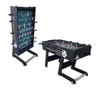 Cougar Futbolin Scorpion Kick TS en negro | Mesa plegable en negro con 2 balones y contador de puntos |Para interior, ninos y adultos | Dimensiones 122x61x80 cm