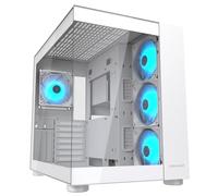COUGAR Gaming | CAJA PC Gaming | FV150RGBWHITE - Blanco - Mini-ITX, Micro-ATX y ATX - Doble Habitación - Compatible con GPU de 400 mm - ARGB - Refrigeración avanzada - Hasta nuevos ventiladores