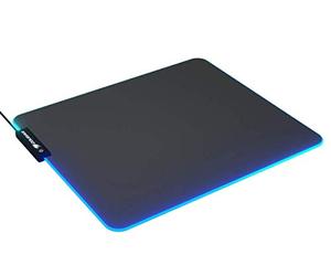 COUGAR Gaming | Alfombrilla de ratón | NEONRGB - Retroiluminación RGB Personalizable - 14 Efectos Luminosos Diferentes - Base Antideslizante de Goma - Textura HD 35 x 30 x 0,4 cm