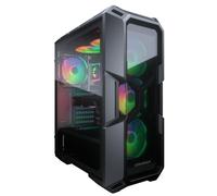 COUGAR Gaming | Caja PC Gaming | Caja MX440G RGB Vidrio Templado - 3 Ventiladores RGB incluidos - 2 Puertos USB 3. 0 y 1 Puerto USB 2. 0 - Alto Rendimiento de enfriamiento
