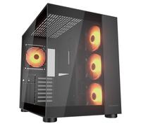 Cougar Gaming FV150RGB - Caja de ordenador para PC Mini-ITX, Micro-ATX y ATX - Doble habitación - Compatible con GPU de 400 mm - ARGB - Refrigeración avanzada - Hasta nueve ventiladores (Negro)