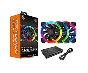 Cougar Gaming - Kit de refrigeración FCB RGB con 3 Ventiladores + Caja LED