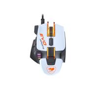 COUGAR Gaming | Ratones Gaming | 700M EVO White E-Sport - Ergonómico - Sensor óptico Pixart PMW3389 - Reposamanos Ajustable - Estructura de Aluminio - Peso Ajustable