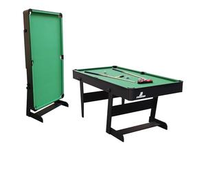 Cougar Mesa de Billar Hustle L - 5ft en Negro | Mesa Plegable Interior con Accesorios | Mesa de Billar Carambola para ninos y Adultos | Dimensiones: 152x76x79 cm.