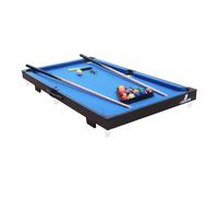 Cougar - Mesa de Billar Portatil Mini negro/azul | Mesa Billar Superficie (Lxa) 110 x 56 cm | Mini Billares espesor 12 mm | 2 anos de garantia.