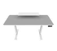 Mesa Gaming Cougar 120cm Madera Blanca Altura Eléctrica Ergonómica