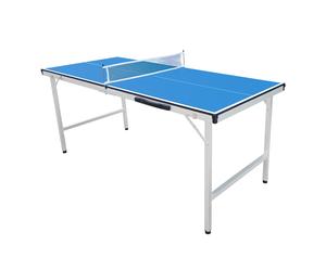 Cougar Mini 1500 Mesa de Ping Pong Portatil azul | Mesa de Pink Ponk Robusto marco de aluminio | Tenis Mesa Plegable, facil almacenamiento, 2 anos de garantia.